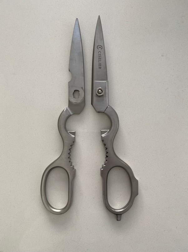 What is the difference between kitchen shears and a regular scissors
