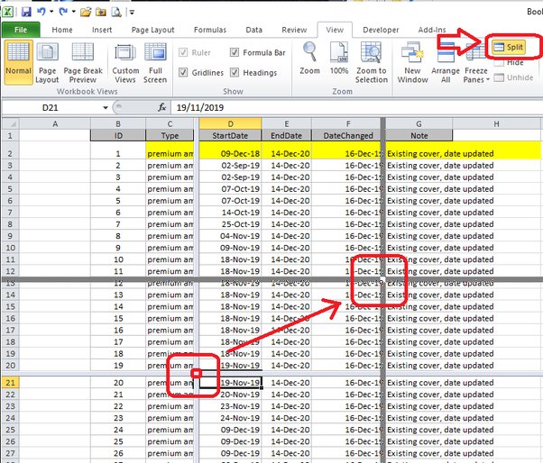 How to freeze rows and columns at the same time in Excel 2016 Quora