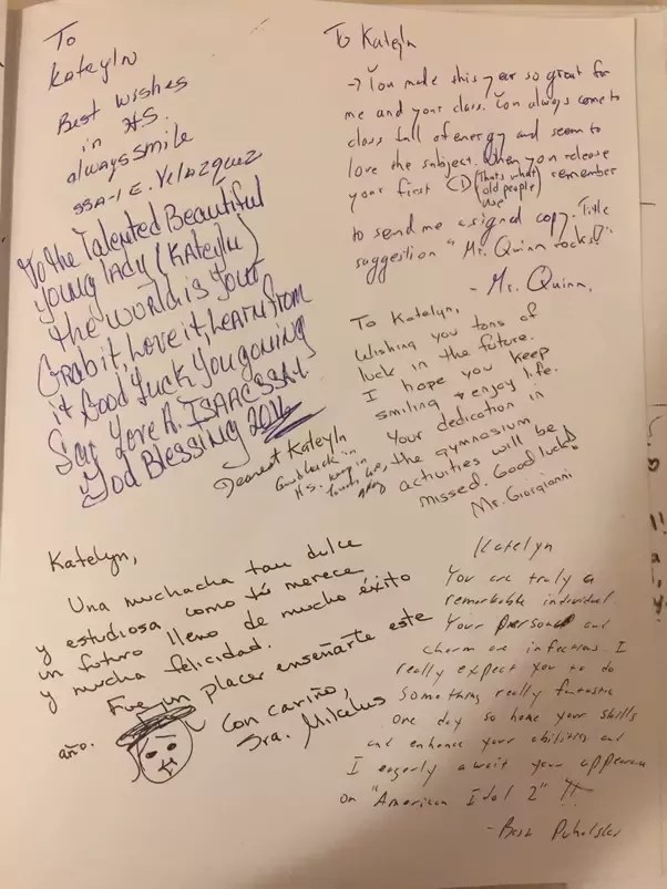yearbook messages from teachers What Was The Best Thing Someone Ever Wrote In Your Yearbook? - Quora
