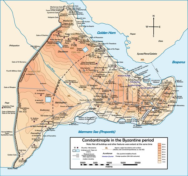 Map Of Constantinople 1200 Why Was Constantinople, The Capital Of The Eastern Roman Empire, Impregnable By Enemies For Centuries? - Quora