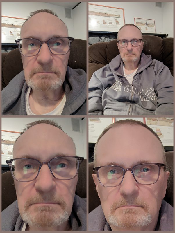 Why does my face look longer and bigger in iPhone video/FaceTime calls