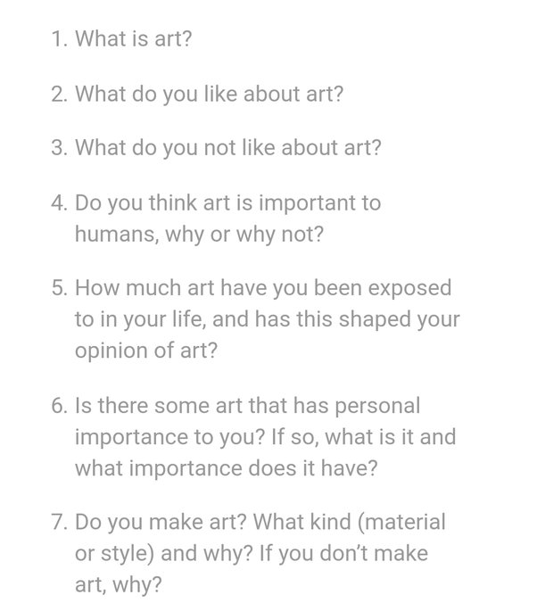 What do you like about art? Quora