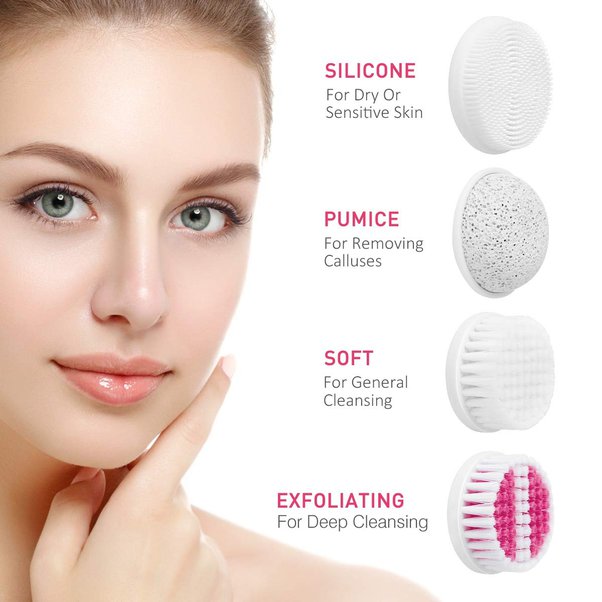 Facial Cleansing Brush 2 In 1, Face Exfoliating Pore Deep Ultra Fine