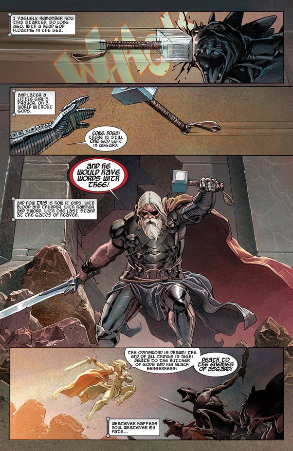 If Old King Thor ended up in the DC universe, who could stop him 