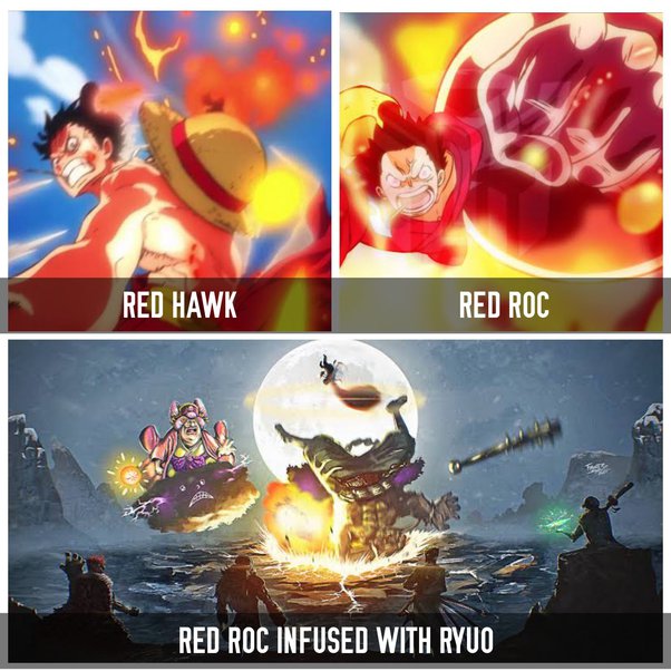 What was the red aura Luffy had around him when he was fighting Kaido