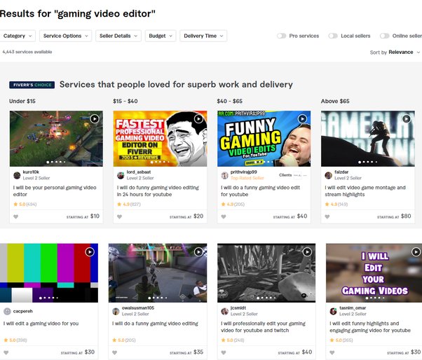 Where can I hire a gaming video editor? Quora