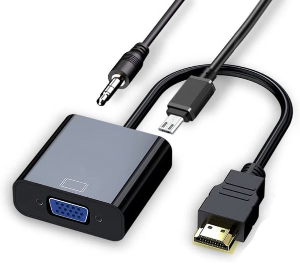 I have only a VGA port on the laptop and an HDMI port on the monitor