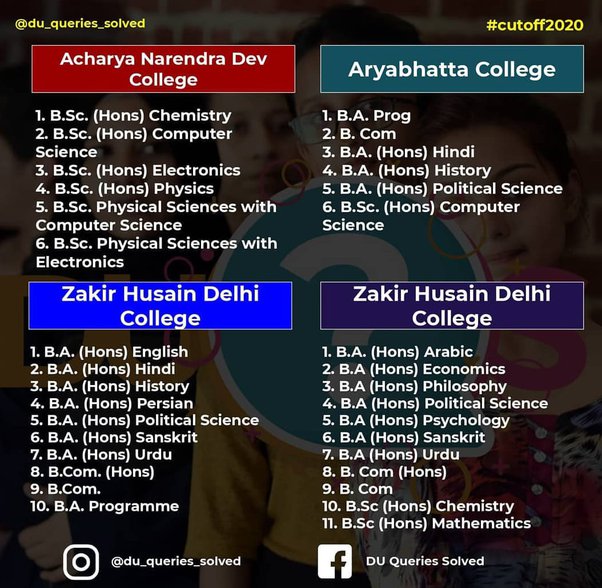 Which DU colleges give concession to girl students? Quora