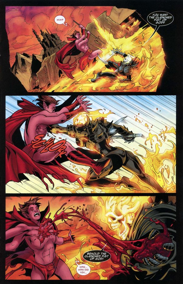 Which is stronger, Ghost Rider or Spawn? - Quora