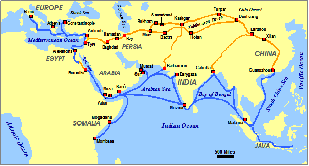 Ancient Trade Routes Map What Was The Longest Trade Route In The Ancient World? - Quora