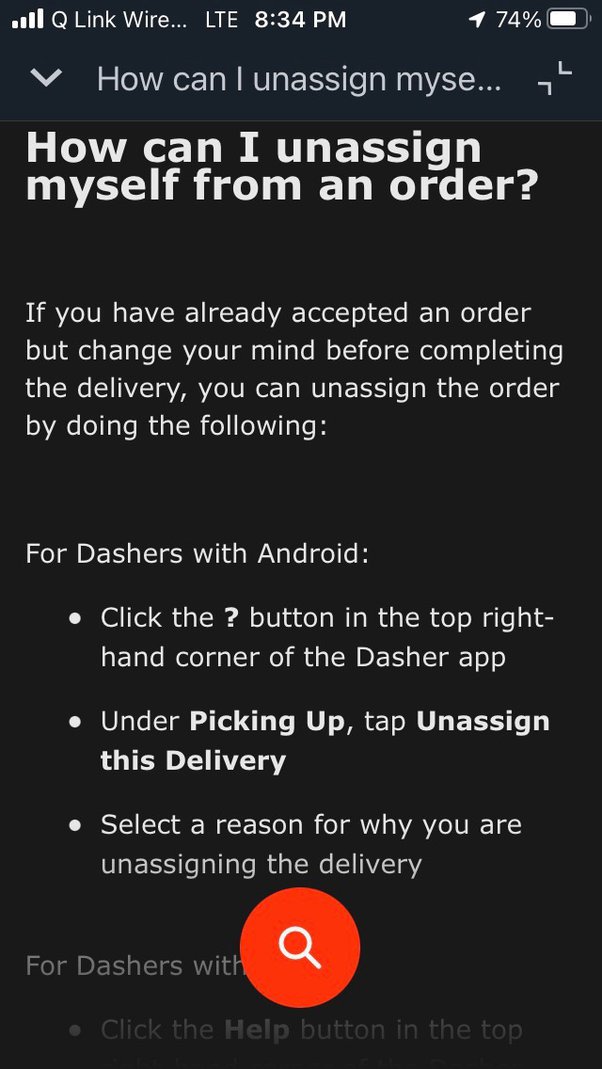 How to cancel a DoorDash order as a driver Quora