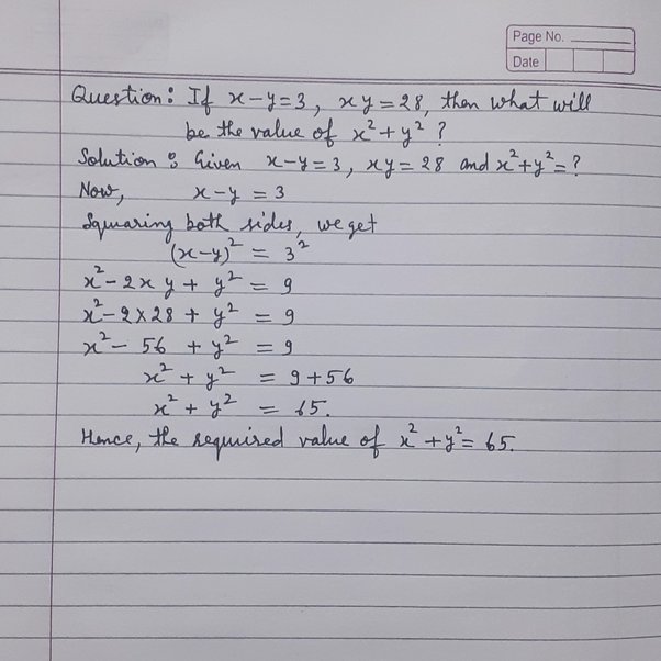 We are given that x+y=2 and xy=3. What is the value of x^5+y^5? Quora