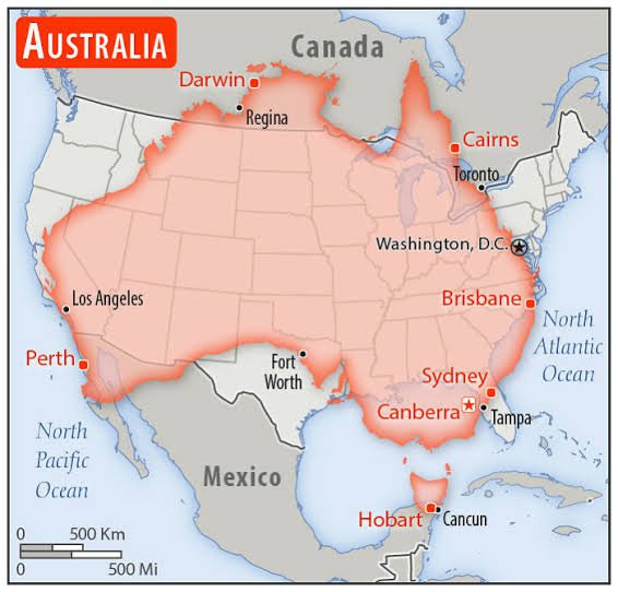 What US state is the closest size to Australia? - Quora
