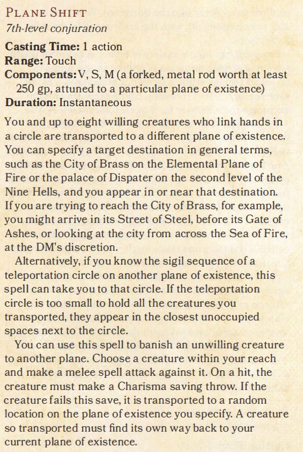 Do you need a tuning fork attuned to the material plane to return home