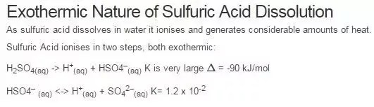 How Much Heat Does 240 Millilitres Sulfuric Acid Make When 240 Millilitres Of Water Is Added? - Quora