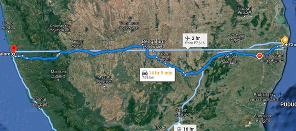 Distance From Mangalore To Chennai Why Is Chennai Hotter Than Mangalore Even Though Both Are Coastal Cities On The Same Latitude? - Quora