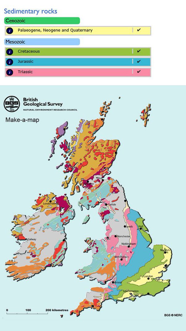 Geological Map Of Uk Where Can I Find A Geology Map That Shows All The Locations Where The Kt Boundary Is Exposed, But With Enough Detail To Be Able To Go See It? - Quora