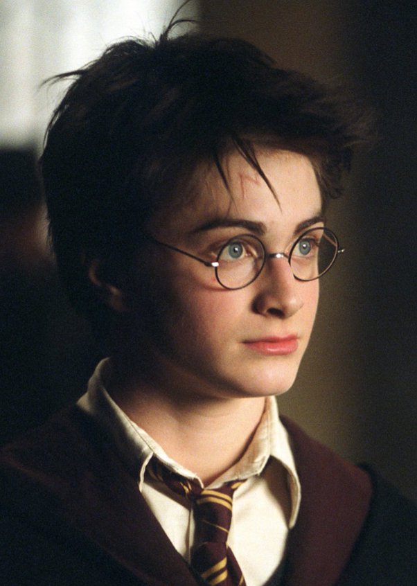 In the Harry Potter films, in which scenes is it possible that Daniel