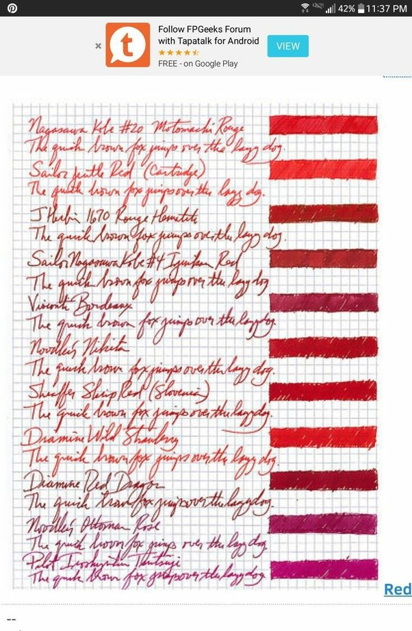 What is the meaning of writing in red ink or using a red pen? Quora