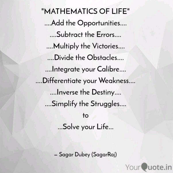 What are some poems about math? Quora