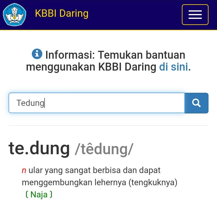 Apa artinya &lsquo;Tedung&rsquo;? - Quora