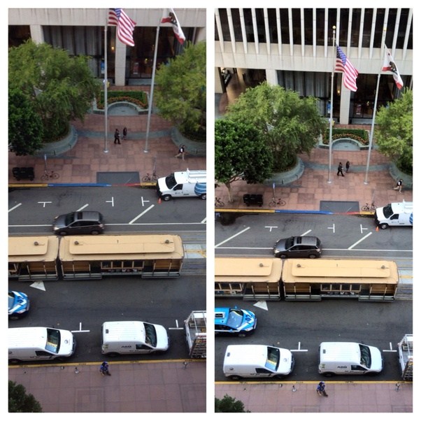 What are good examples that show how the iPhone 5s camera is better