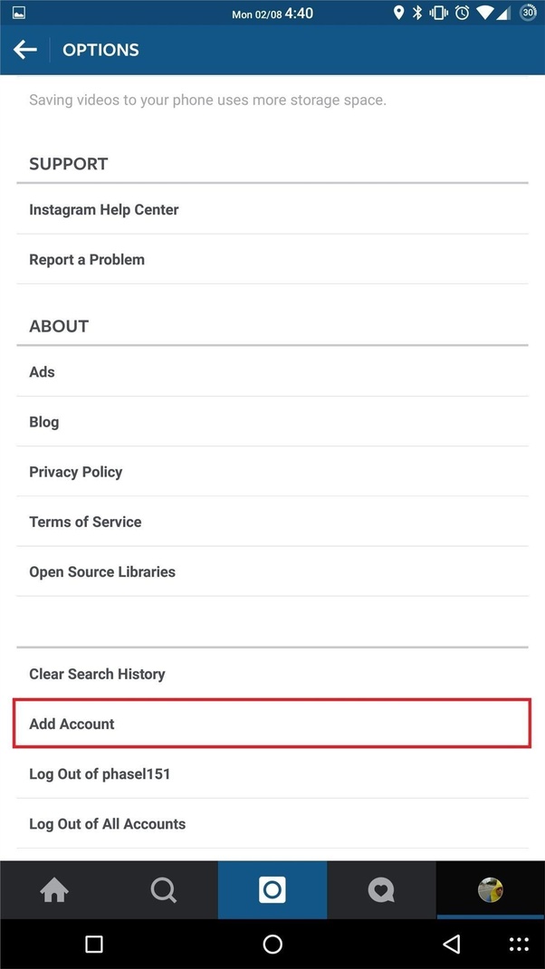 Why can't I login to my 2nd Instagram account if my first account was