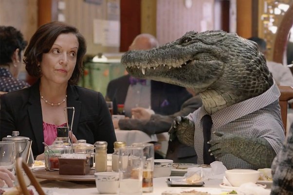 Do crocodiles stand upright on their hind legs when they are underwater