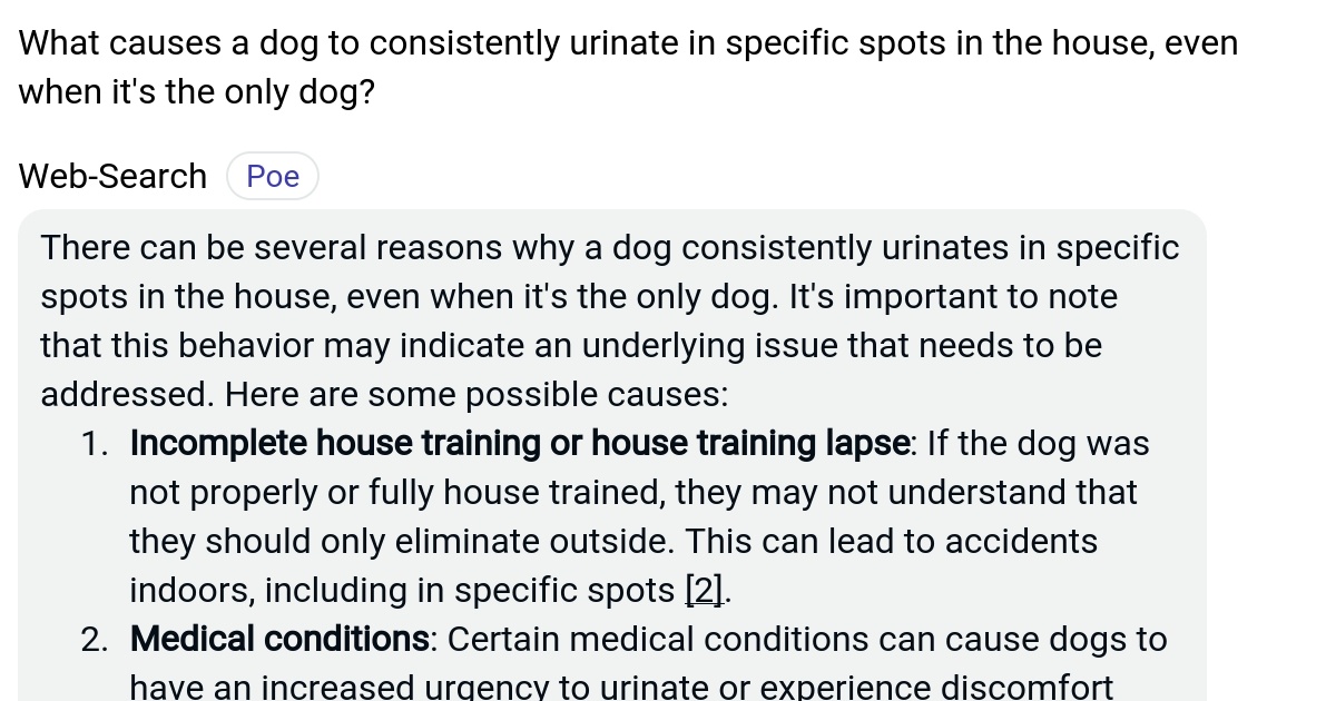 What causes a dog to consistently urinate in specific spots in the