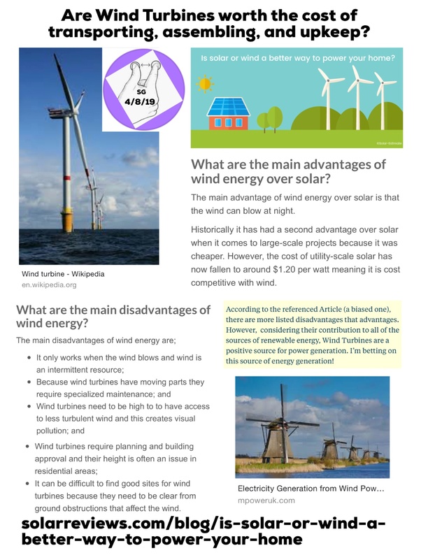 How much energy do full sized wind turbines generate on