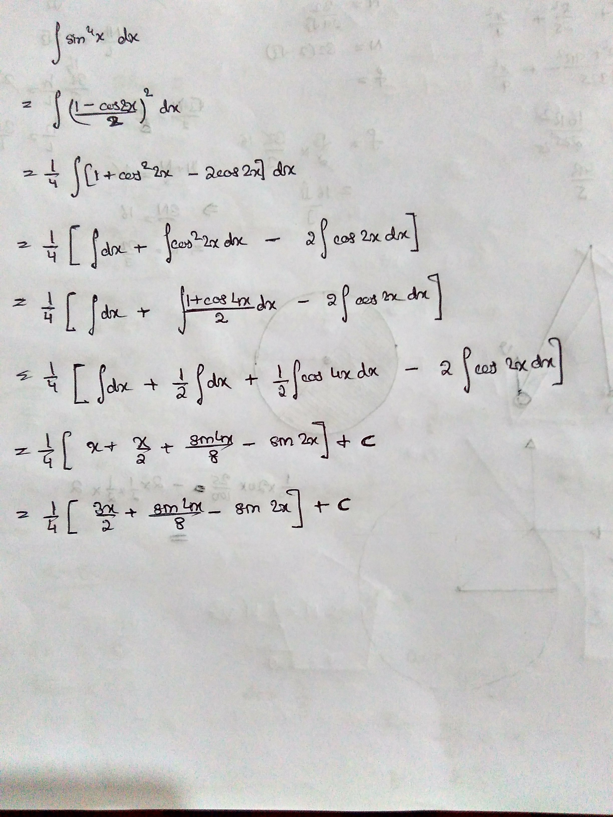Berapakah integral dari sin^4x.cos^4x? - Quora