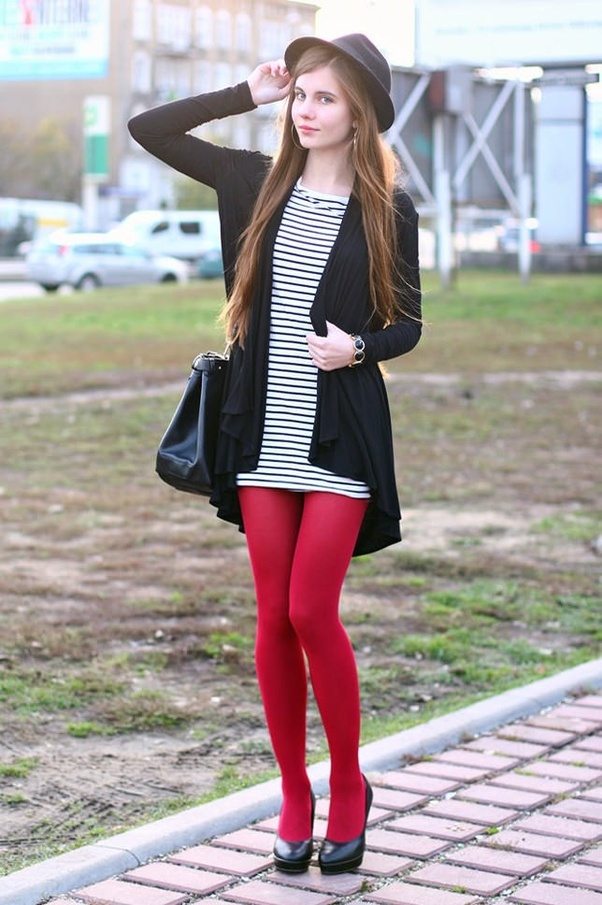 Can I go out in public wearing red ladies tights and leotards? Quora