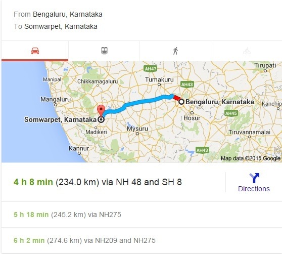 Bangalore To Coorg Road Map What is the best route to India? Quora