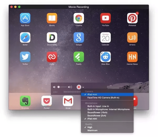 How to record a video of what I'm doing on my iPad screen