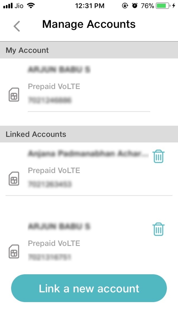 How to remove Jio link account from Jio app Quora