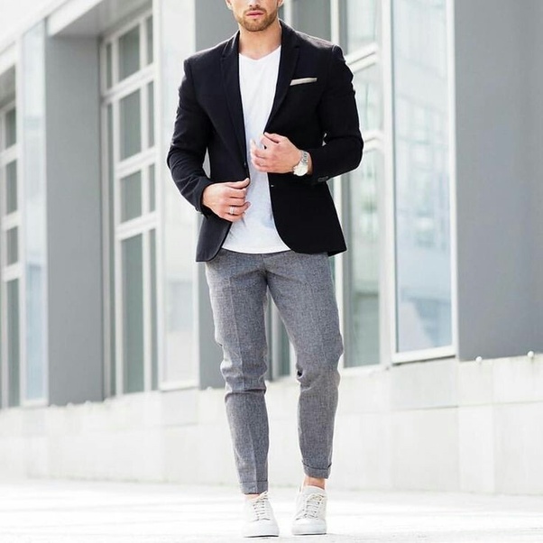 Which is the best pants colour that matches with a black blazer and