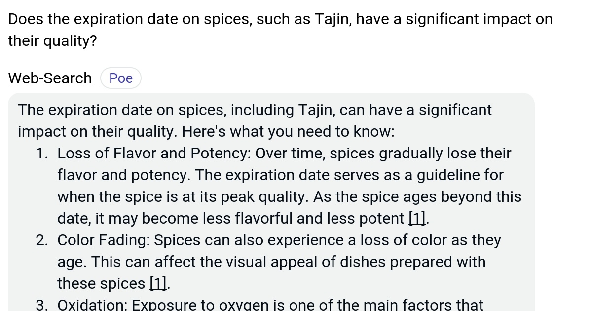 Does the expiration date on spices, such as Tajin, have a significant