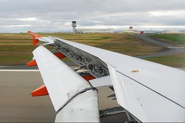 Flaps decrease landing distance due to increase in drag. Flaps increase