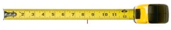 What does 8.25 inches look like on a measuring tape? Quora