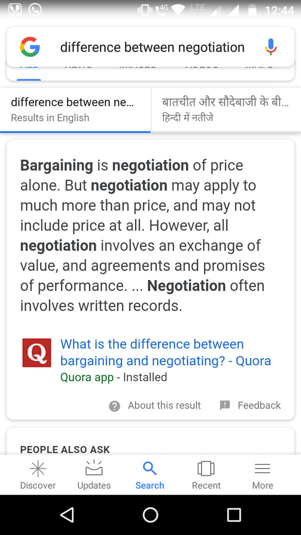 What is the difference between negotiation and bargaining? Quora