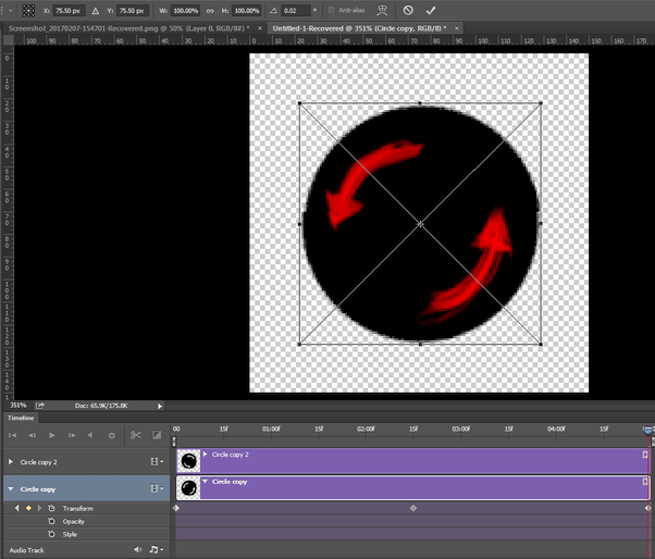 How to make an object rotate counterclockwise in