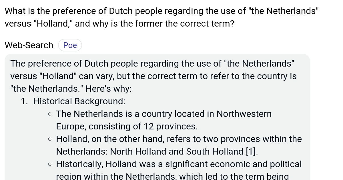 What is the preference of Dutch people regarding the use of "the