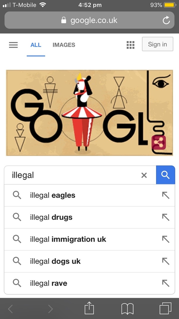 Are there illegal Google searches? Quora