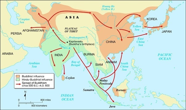 What are some similarities and differences between Buddhism and