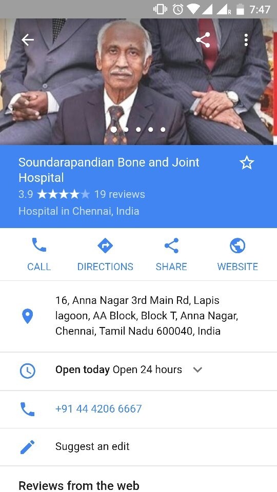 Which hospital is the best for bone treatment in Chennai