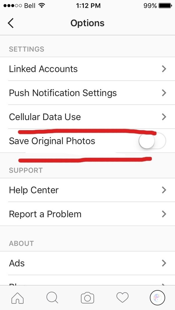 How to prevent filtered instagram photos from saving to camera roll Quora