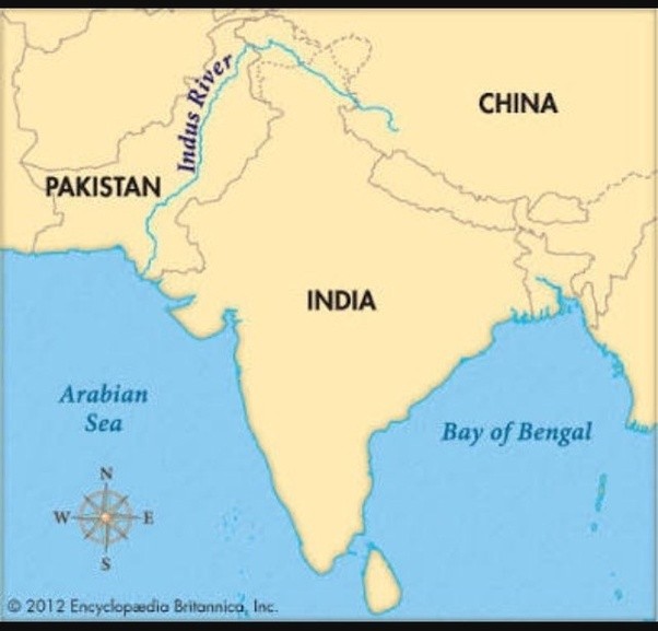 Atlas Map Of Asia And The Indus Rivr Is the Indus River still in India? Quora