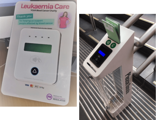 What is the lowest fee option for a nonprofit to accept donations with