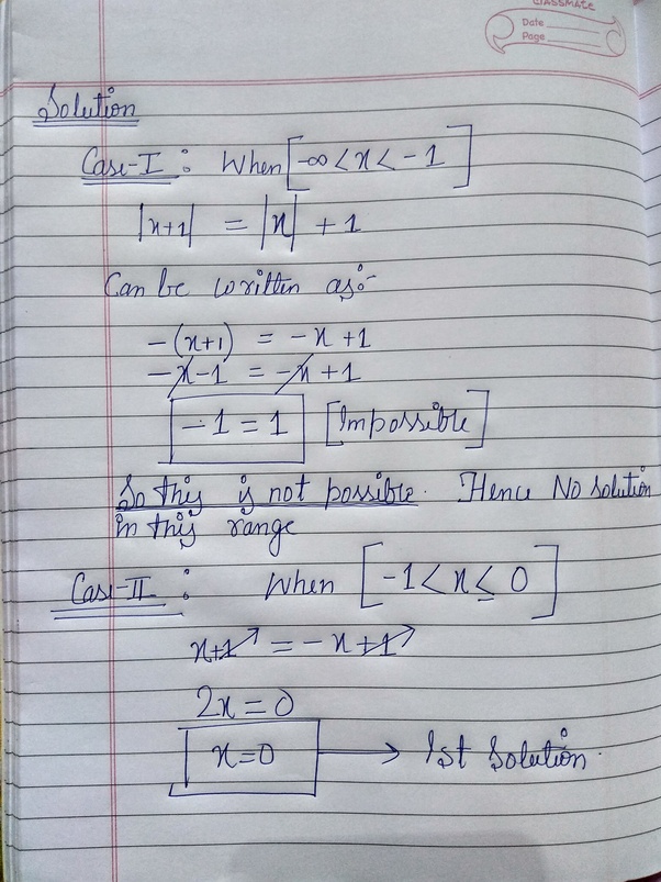 How to solve x+1=x+1 for real numbers x Quora