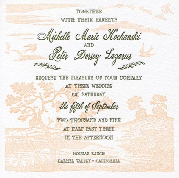 What are some wedding invitation card wordings to give it